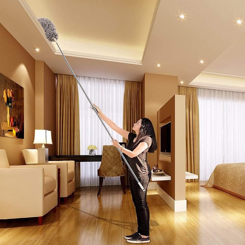 microfiber duster with extension pole(stainless steel) 30 to 100 microfiber duster with extension pole(stainless steel) 30 to 100
